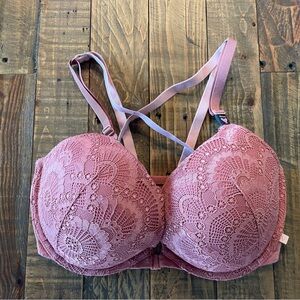 Victoria's Secret Mauve Push-up Lace Bra